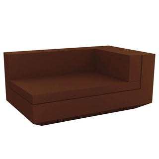Vondom Vela sofa left chaiselongue by Ramón Esteve Vondom Bronze - Buy now on ShopDecor - Discover the best products by VONDOM design