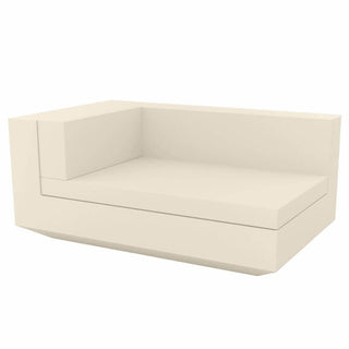 Vondom Vela sofa right chaiselongue by Ramón Esteve Vondom Ecru - Buy now on ShopDecor - Discover the best products by VONDOM design