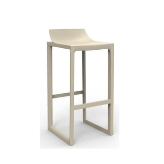 Vondom Wall Street stool h.seat 76 cm by Eugeni Quitllet Vondom Ecru - Buy now on ShopDecor - Discover the best products by VONDOM design