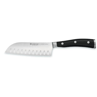 Wusthof Classic Ikon santoku knife with hollow edge 14 cm. black - Buy now on ShopDecor - Discover the best products by WÜSTHOF design