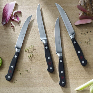 Wusthof Classic set 4 steak knives black - Buy now on ShopDecor - Discover the best products by WÜSTHOF design