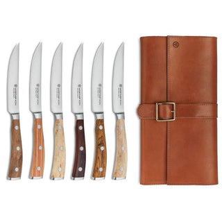 Wusthof Ikon set 6 steak knives with wooden handle - Buy now on ShopDecor - Discover the best products by WÜSTHOF design